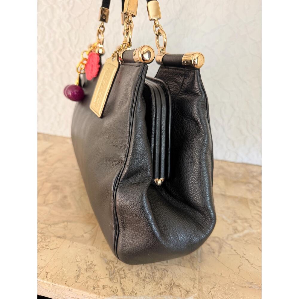 Coach Madison black leather Pinnacle drifter Satchel shoulder bag - Picture 7 of 12